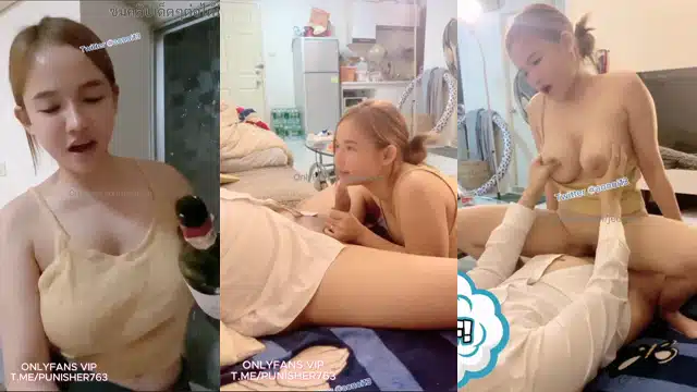 jeenzen คลิปหลุดโอลี่แฟน น้องส้มจี๊ดโม๊คควยผัวโครตเสียวดูดอมอย่างมัน xxx แล้วขึ้นขย่มควยเย็ดเสียวกันสุดเหวี่ยงตอกสดหีน้องจนจุก เอากันจนน้องส้มครางลั่นจุกหี