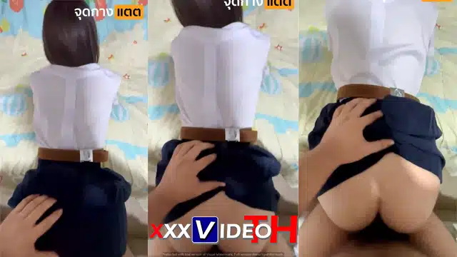 คลิปหลุดทางบ้าน นักศึกษาปี 1 โดนรุ่นพี่รับน้องโดยการจับเย็ดสดคาชุดนักศึกษาเงี่ยนๆ ตอกสดๆอย่างเด็ด เย็ดสดเสียวหีฟินๆ